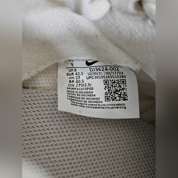 NIKE Air Max Dawn White Running Sneakers Men - Picture 10 of 10